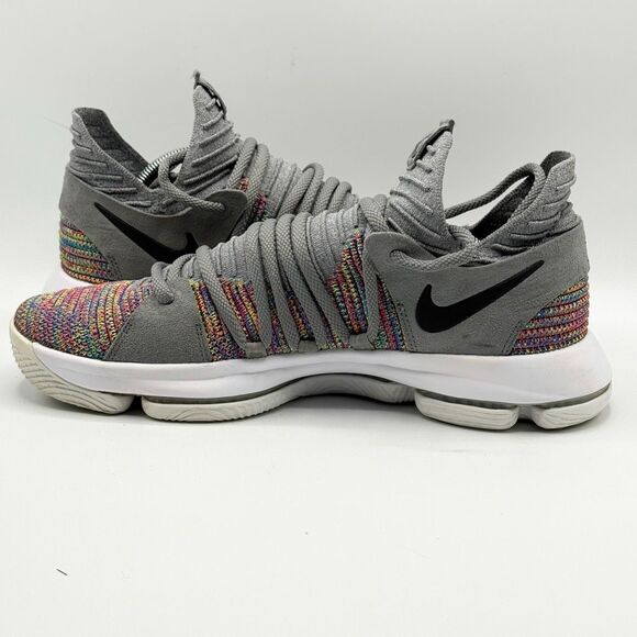 Nike KD 10 Multi-Color Fly Knit Basketball Sneakers 897815-900 - US Men’s 11 / E - Picture 7 of 12